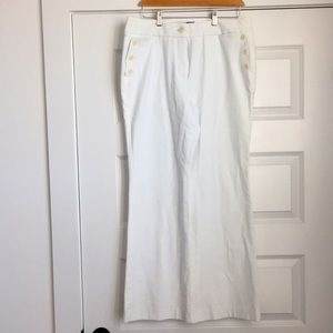 Talbots Stretchy wide leg pants, Size 12, white